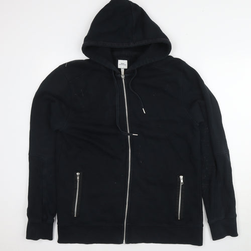 Next Men's Black Full Zip Hoodie Size L