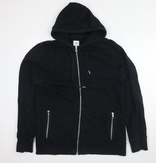 Next Men's Black Full Zip Hoodie Size L