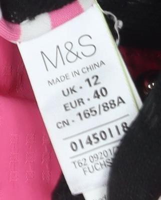 Marks and Spencer Women's Pink Parka Jacket Size 12