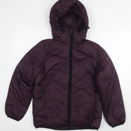 Marks and Spencer Women's Purple Puffer Jacket Size 8