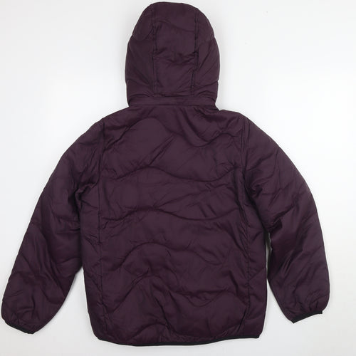 Marks and Spencer Women's Purple Puffer Jacket Size 8
