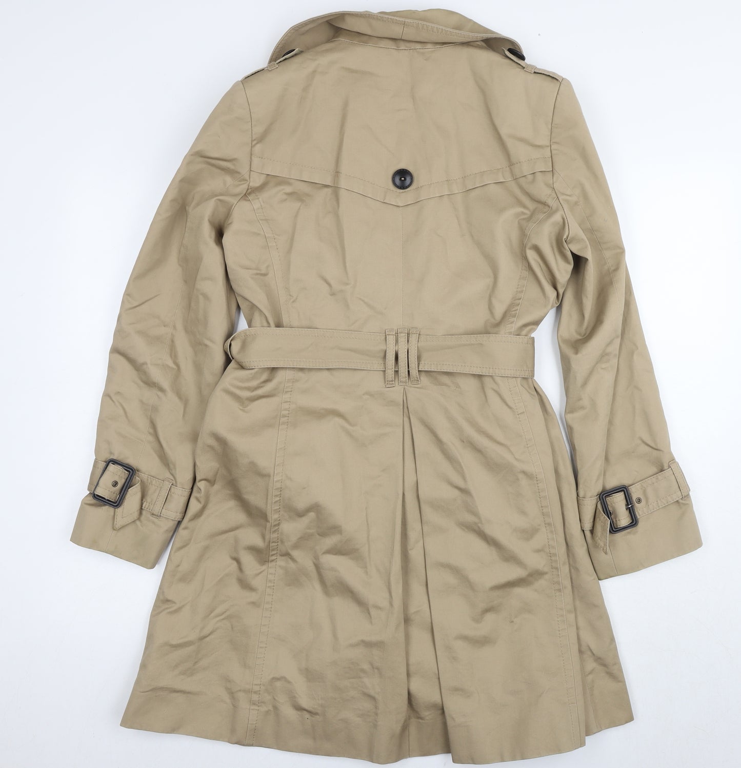 Marks and Spencer Women Beige Trench Coat Size 12