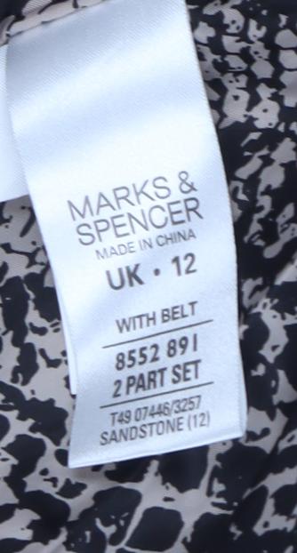 Marks and Spencer Women Beige Trench Coat Size 12