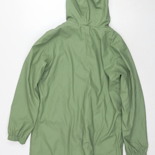 Marks and Spencer Women's Green Rain Coat, Size 12