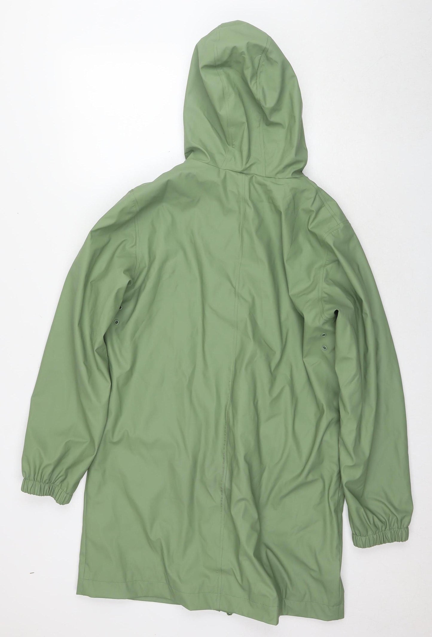 Marks and Spencer Women's Green Rain Coat, Size 12