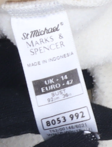 Marks and Spencer Ivory Fleece Vest Women's Size 14