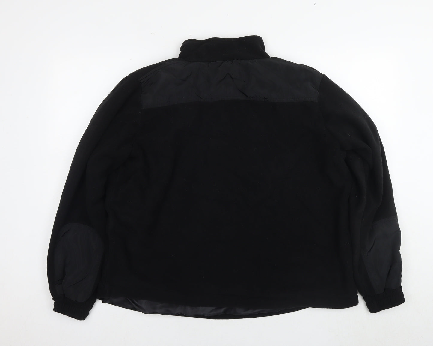 PrettyLittleThing Women's Black Fleece Zip Top Size 10