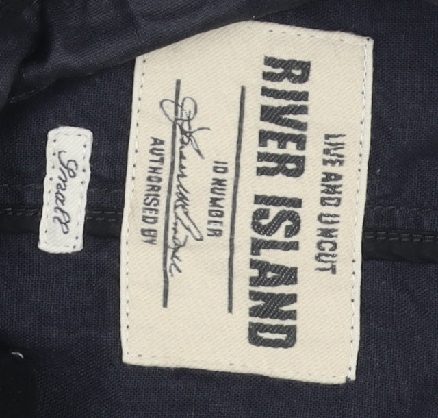 River Island Women's Black Trench Coat Size S