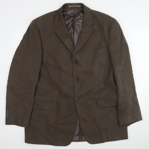 Marks & Spencer Men's Brown Blazer, 42, Regular Fit