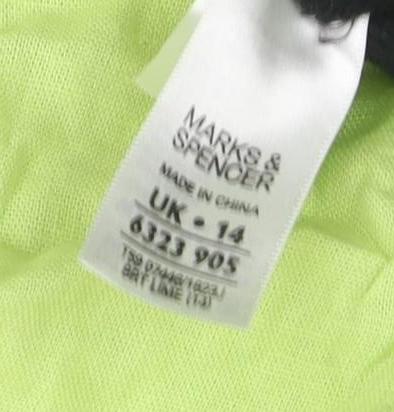 Marks and Spencer Green Short Sleeve Blazer - Size 14