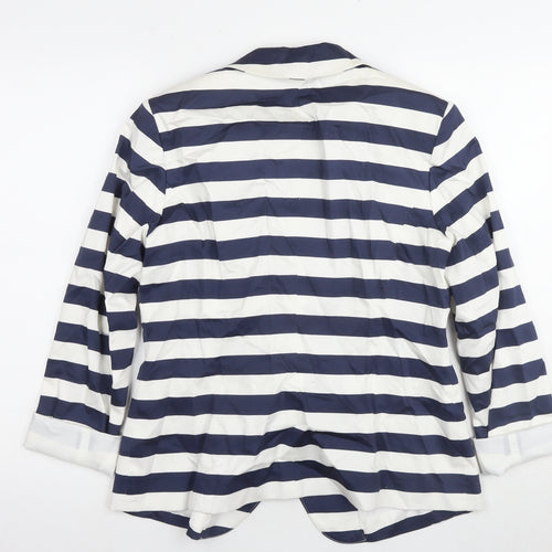 Libra Women's Multicoloured Striped Blazer Size 12