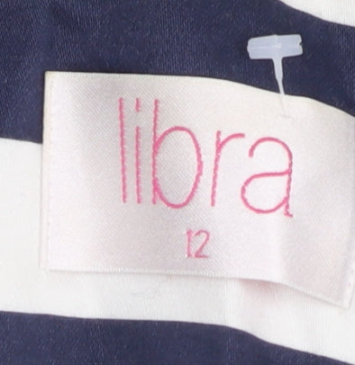 Libra Women's Multicoloured Striped Blazer Size 12