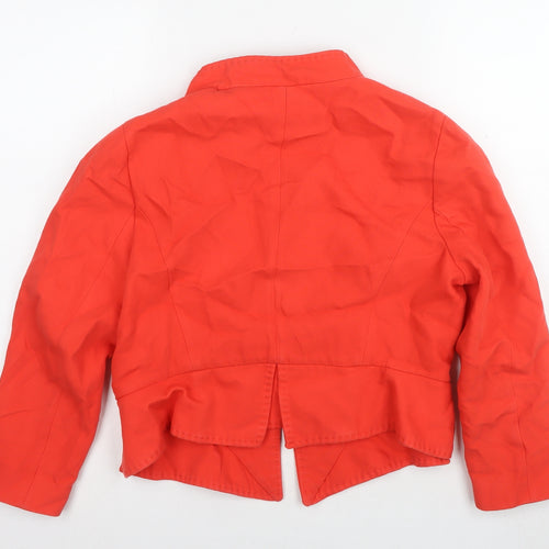 Zara Basic Women's Red Cotton Blazer Size XL Casual