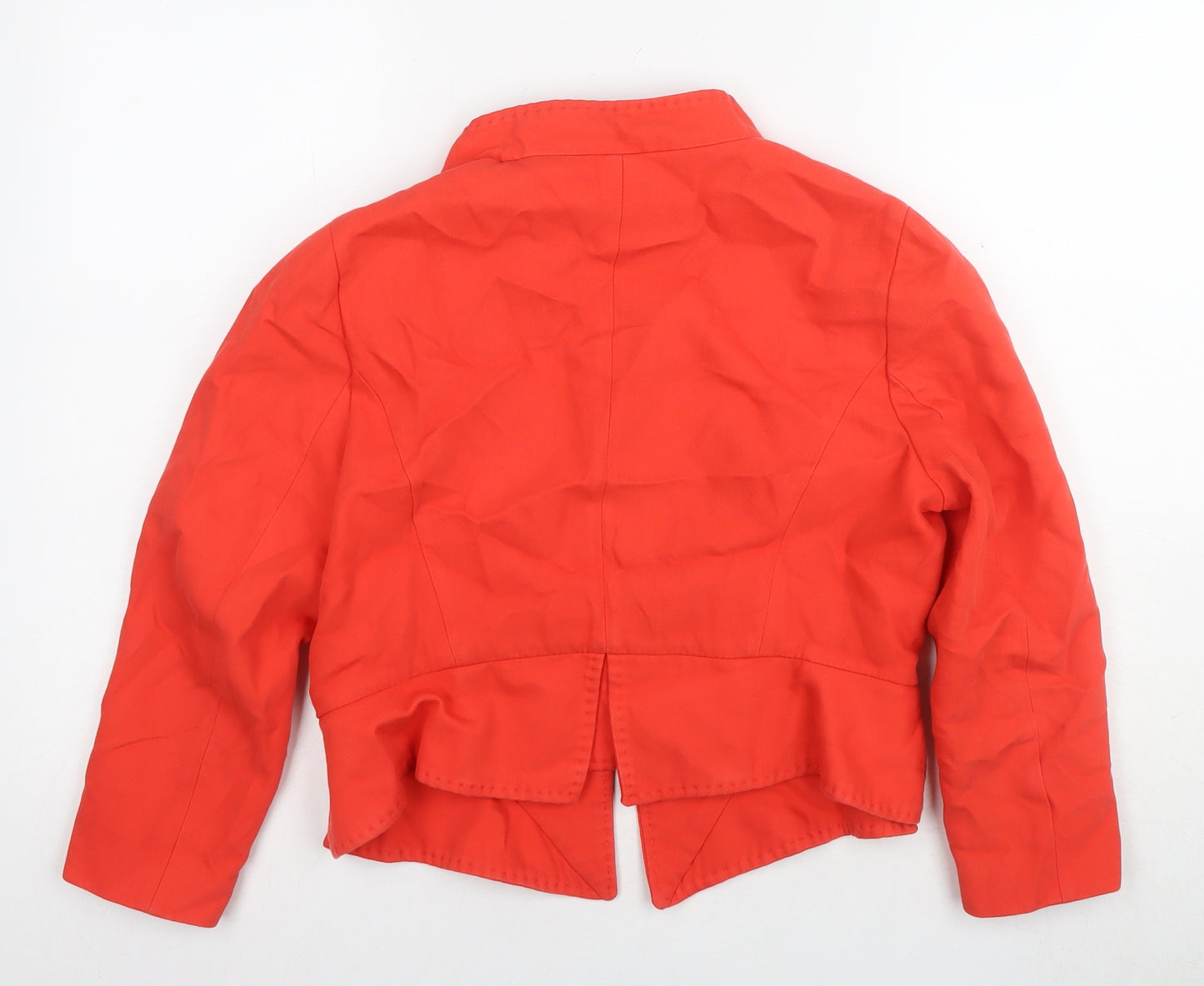 Zara Basic Women's Red Cotton Blazer Size XL Casual