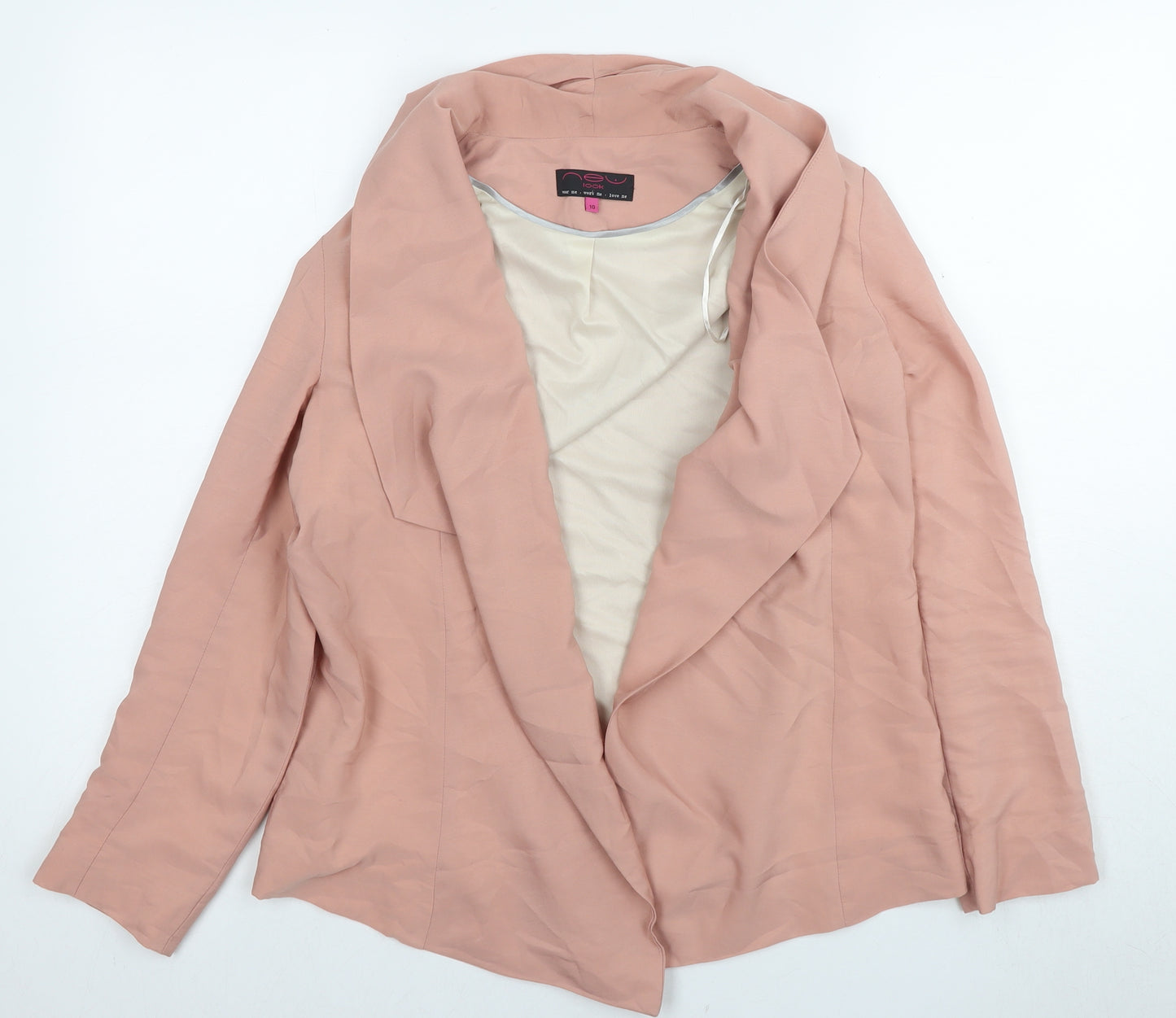 New Look Women's Pink Blazer, Size 10, Casual