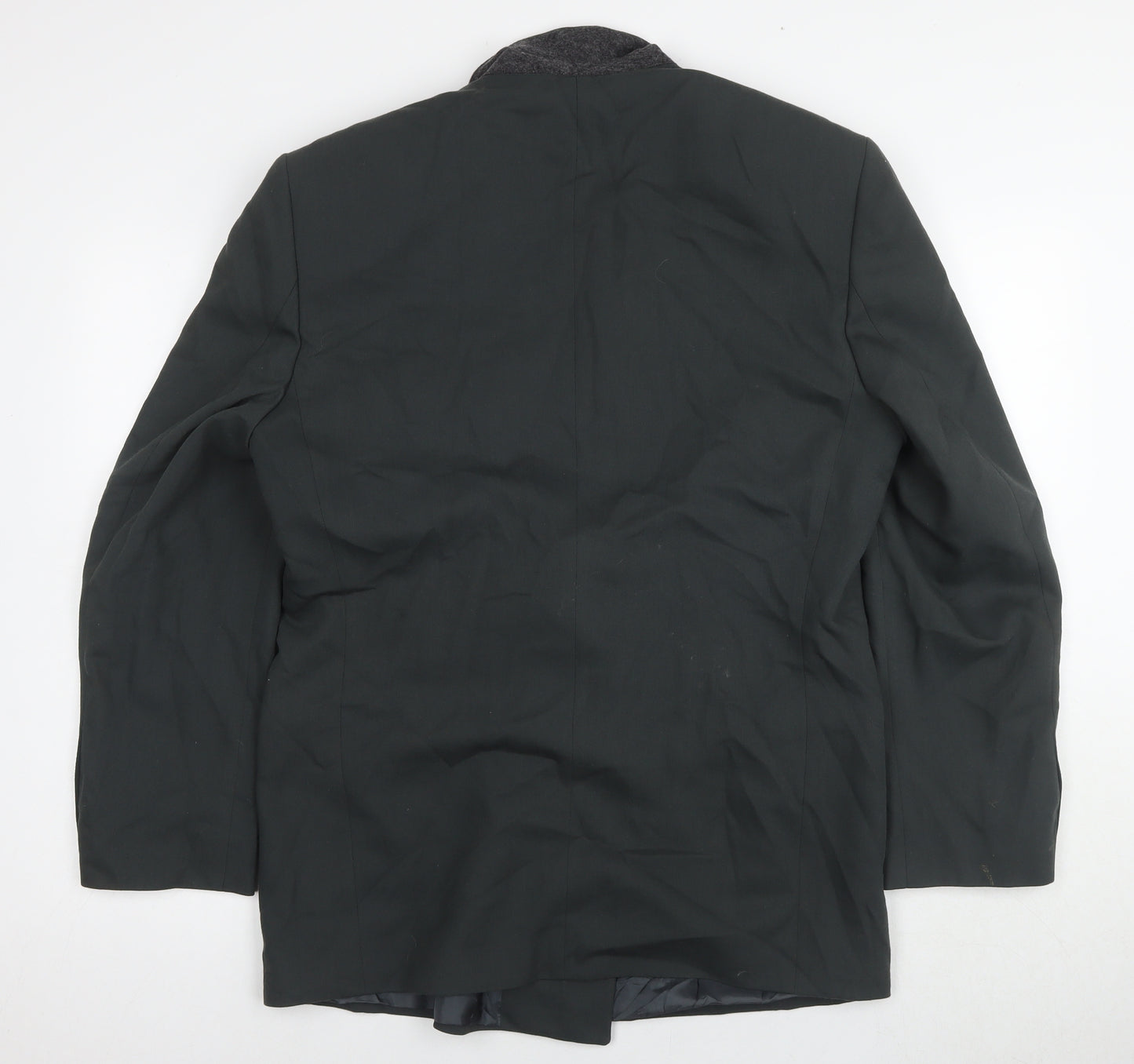 R.S.V.P Men's Black Double-Breasted Blazer, Size 40R