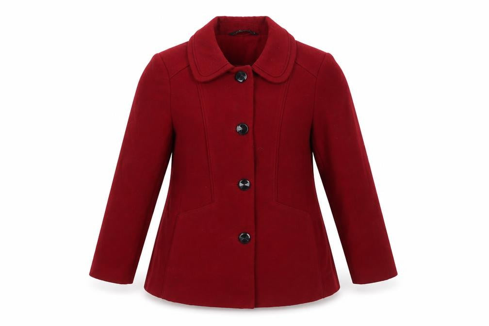 Front view of Bonmarché BN Collection Women's Red Mid-Length Coat, size 14