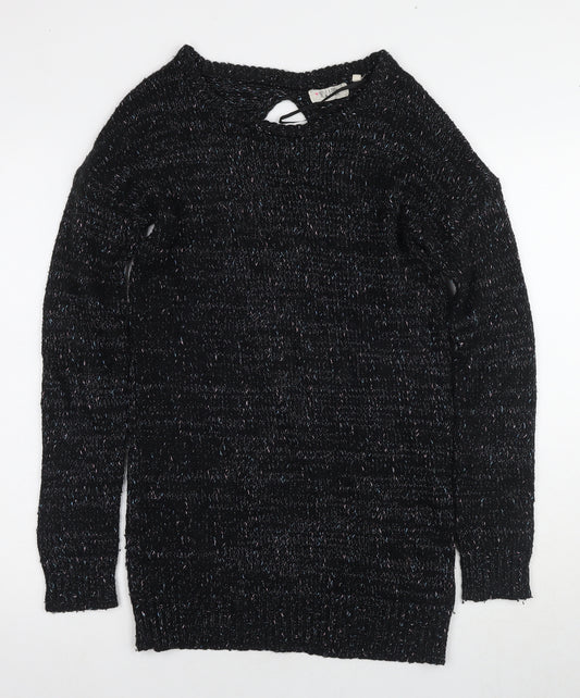 New Look Women's Black Pullover Jumper Size 12