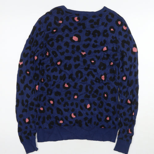 Sugarhill Women's Blue Animal Print Pullover Jumper Size 12