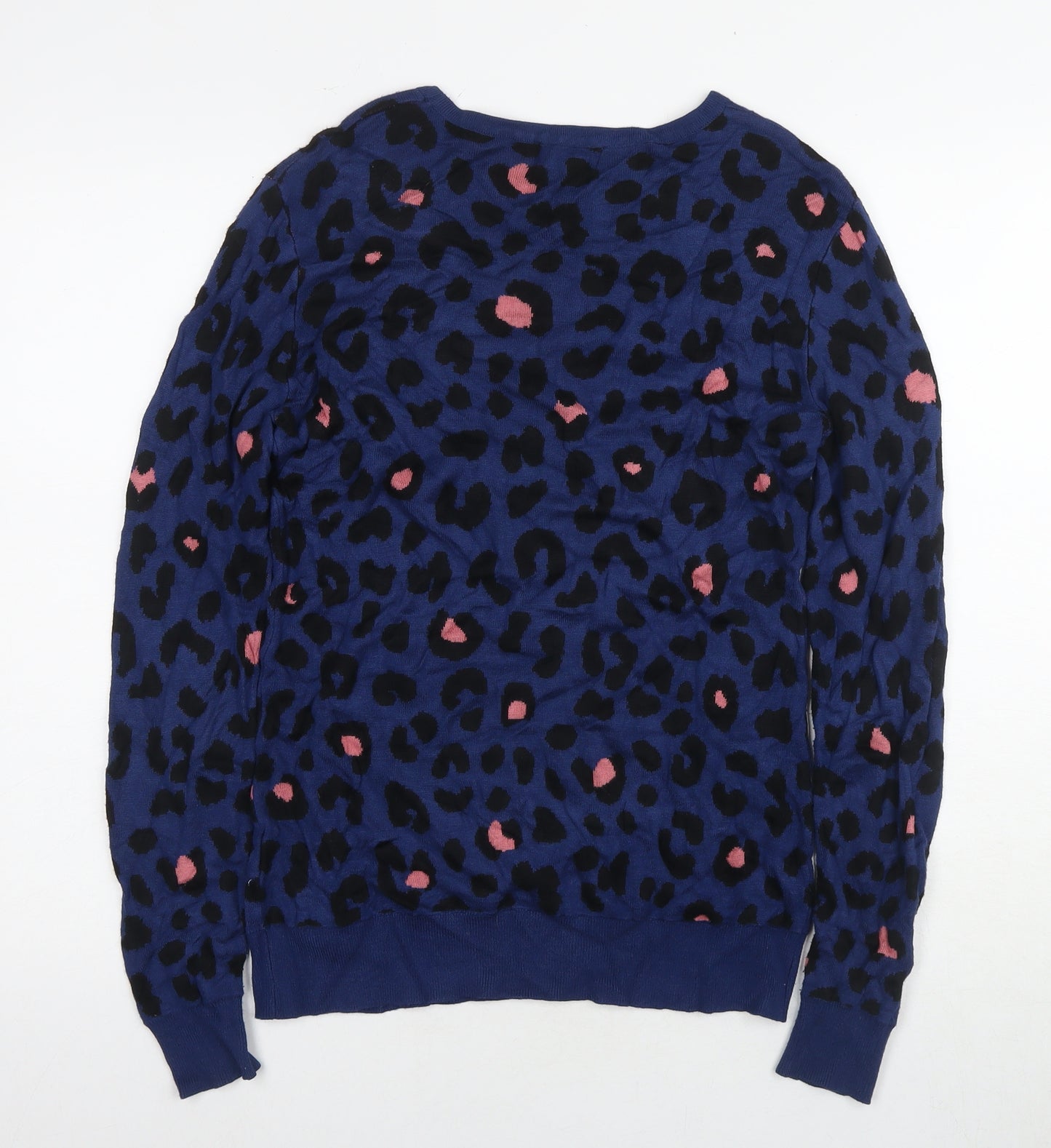 Sugarhill Women's Blue Animal Print Pullover Jumper Size 12