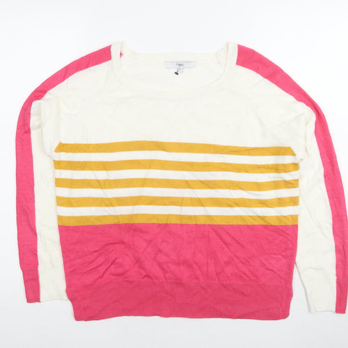 Next Women's Multicoloured Striped Jumper Size 12