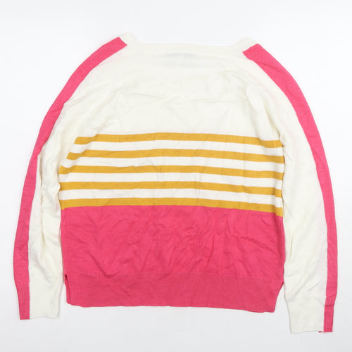 Next Women's Multicoloured Striped Jumper Size 12