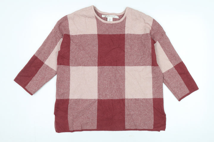 Max Studio Women’s Multicoloured Check Pullover S