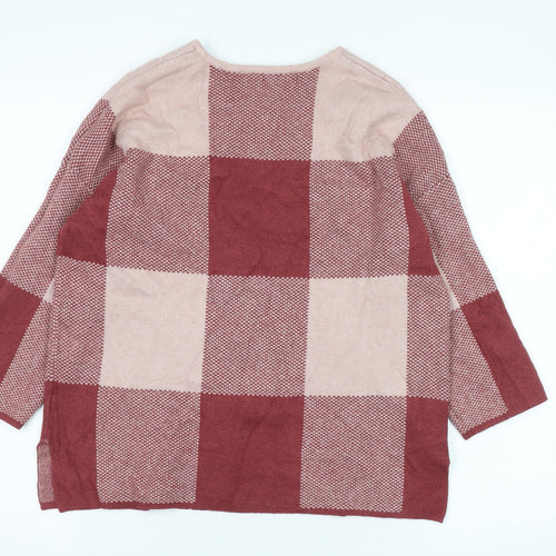 Max Studio Women’s Multicoloured Check Pullover S