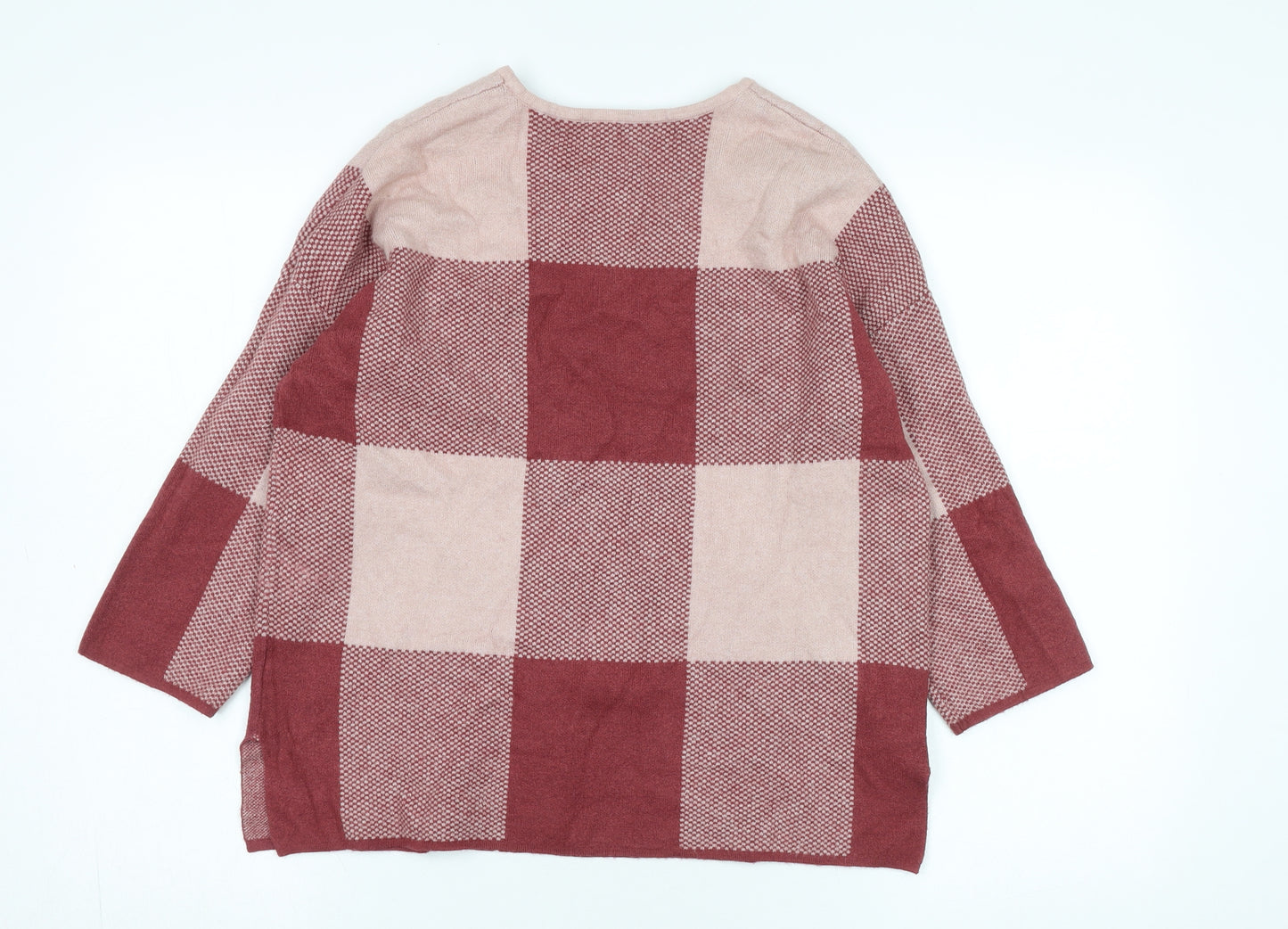 Max Studio Women’s Multicoloured Check Pullover S
