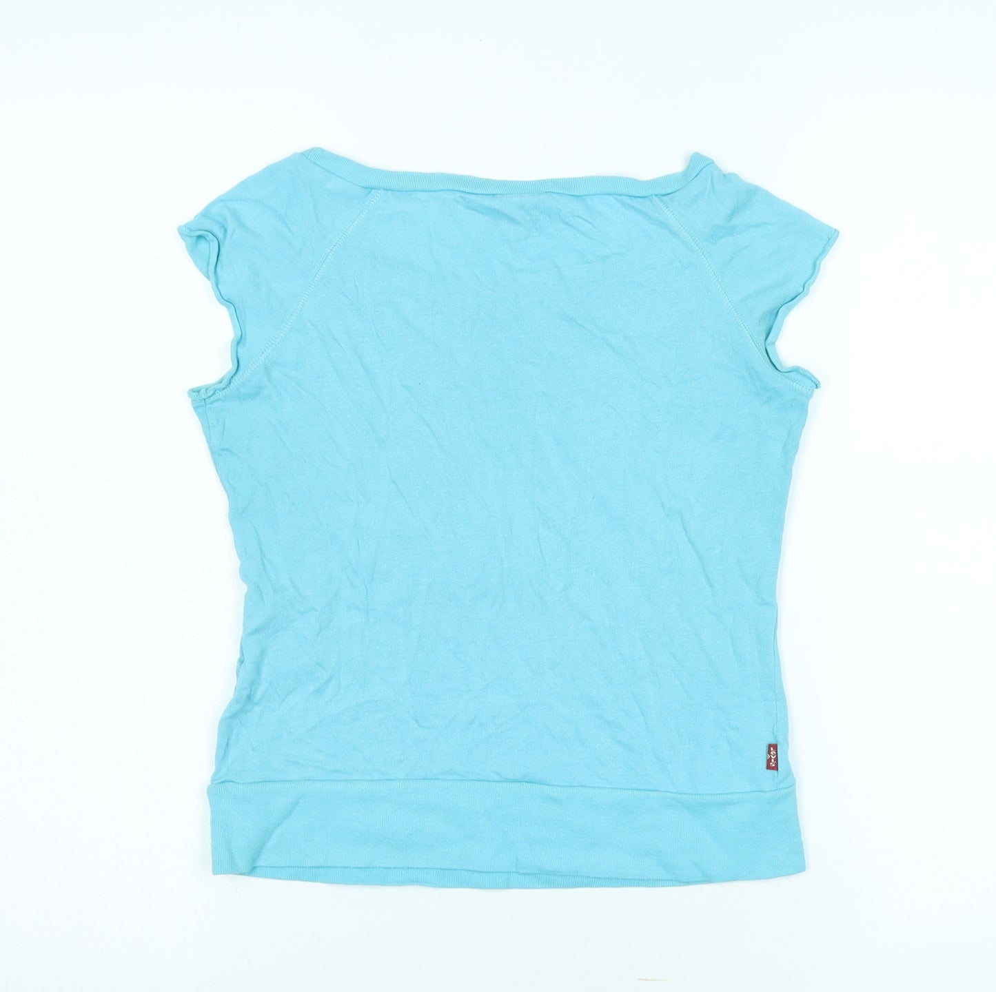 Levi's Women's Blue Sleeveless T-Shirt, Size S, Casual Summer