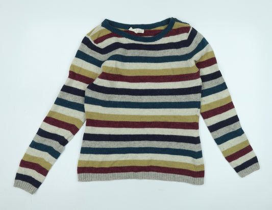 Seasalt Cornwall Women's Multicoloured Striped Jumper, Size 10