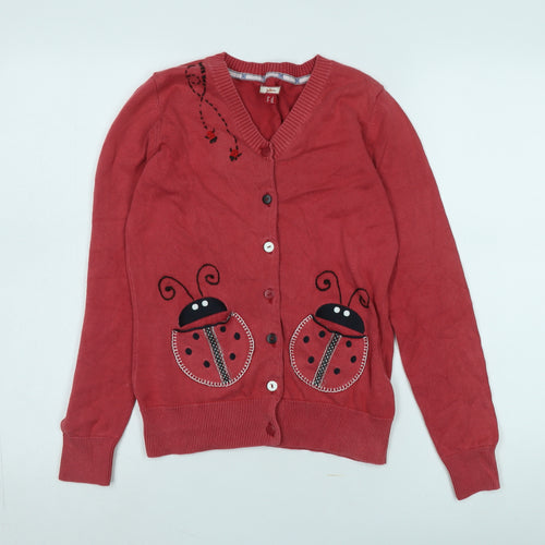 Joe Browns Women's Red Ladybird Cardigan Size 12