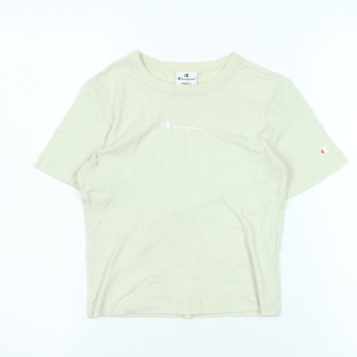 Champion Boys Ivory Short Sleeve Basic T-Shirt Size S
