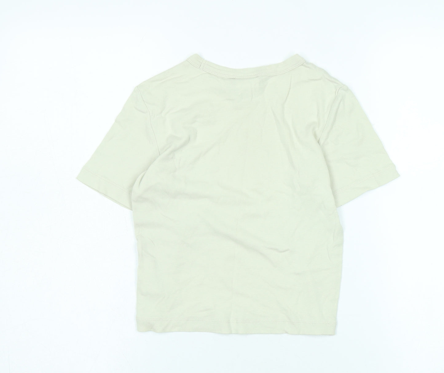 Champion Boys Ivory Short Sleeve Basic T-Shirt Size S