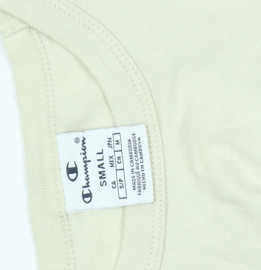 Champion Boys Ivory Short Sleeve Basic T-Shirt Size S
