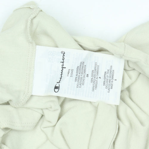 Champion Boys Ivory Short Sleeve Basic T-Shirt Size S