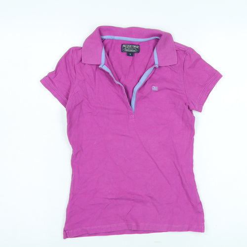 Ralph Lauren Women's Pink Polo Shirt, S, Cotton Stretch