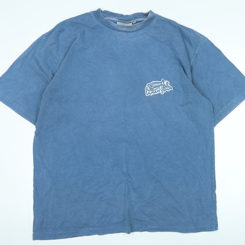 Weird Fish Men's Blue XL Graphic Print T-Shirt