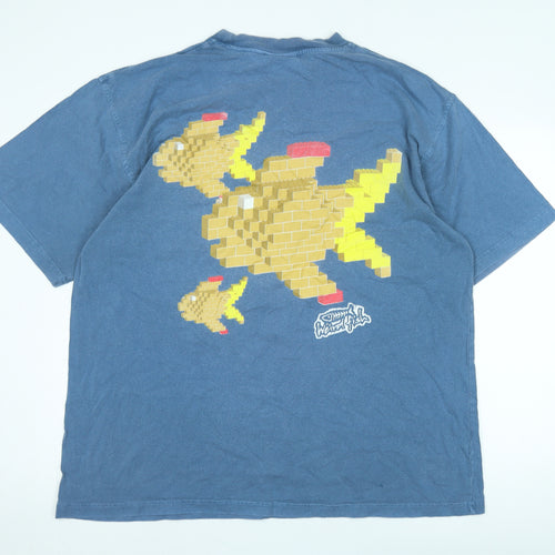Weird Fish Men's Blue XL Graphic Print T-Shirt