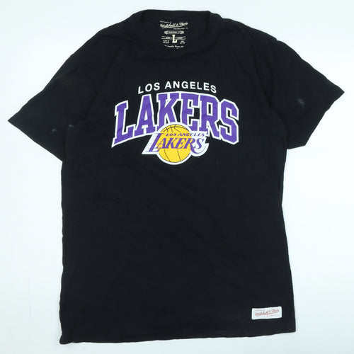 Mitchell & Ness Men's Black Lakers T-Shirt, Size L