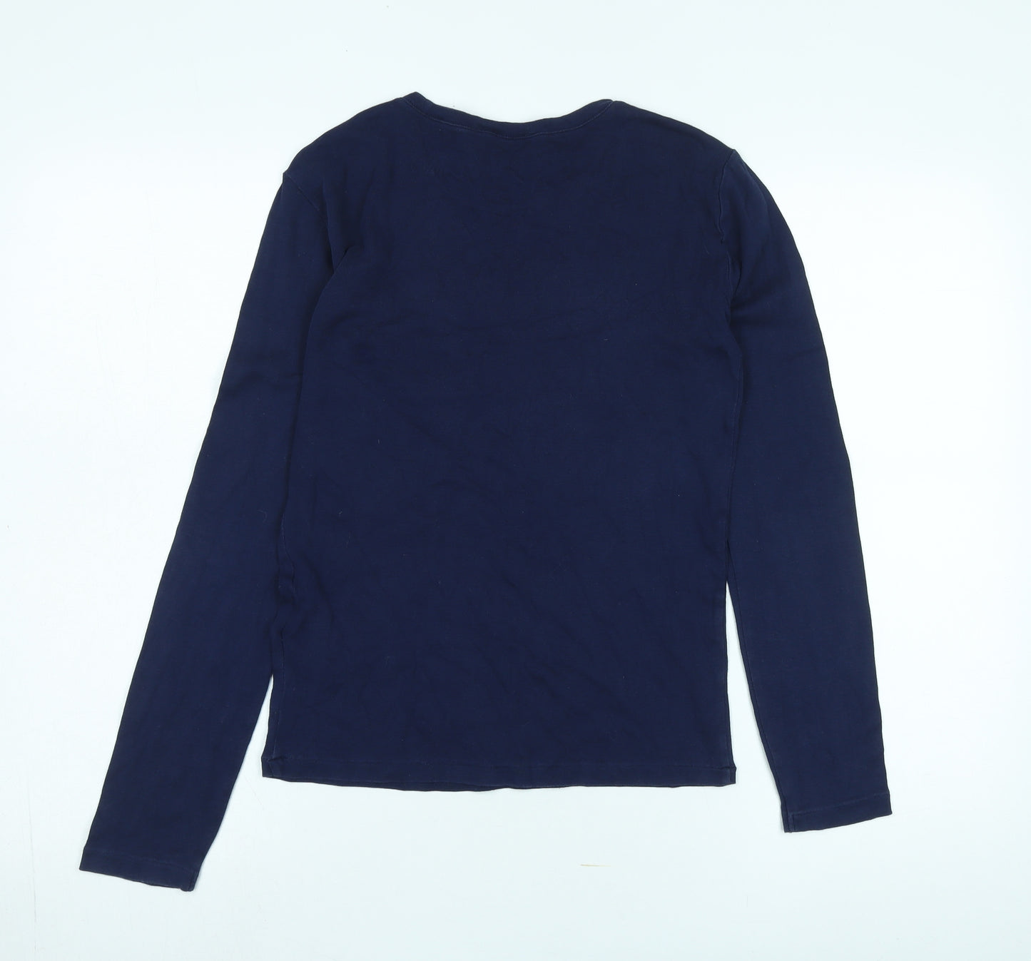 Polo Ralph Lauren Women's Blue Cotton Long Sleeve T-Shirt