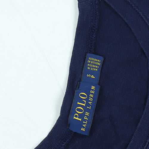 Polo Ralph Lauren Women's Blue Cotton Long Sleeve T-Shirt