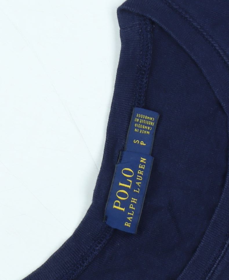 Polo Ralph Lauren Women's Blue Cotton Long Sleeve T-Shirt