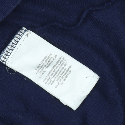Polo Ralph Lauren Women's Blue Cotton Long Sleeve T-Shirt