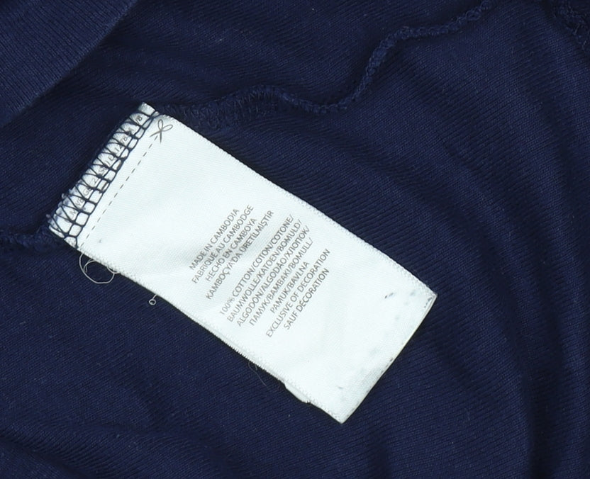 Polo Ralph Lauren Women's Blue Cotton Long Sleeve T-Shirt