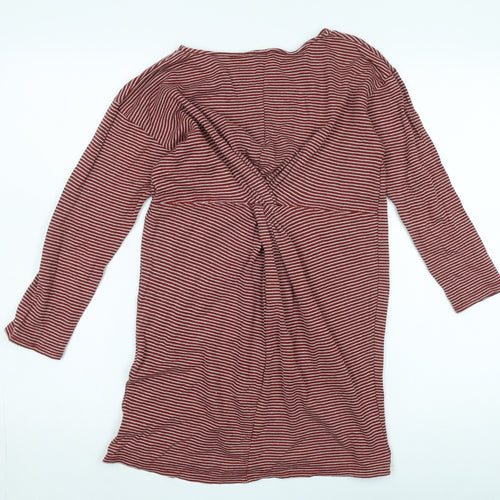 Komodo Women's Red Striped Shift Dress Size 8