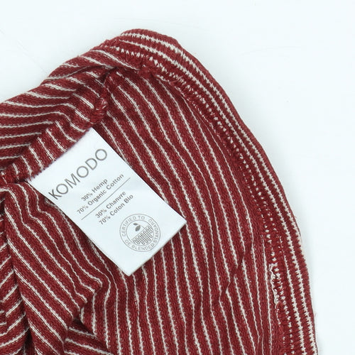 Komodo Women's Red Striped Shift Dress Size 8