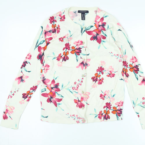 Land's End Women's XS Floral Cardigan, Multicoloured, Petites