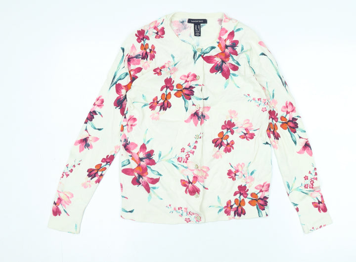 Land's End Women's XS Floral Cardigan, Multicoloured, Petites