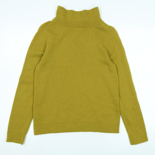 Hobbs Women’s Yellow Wool Mock Neck Pullover Jumper
